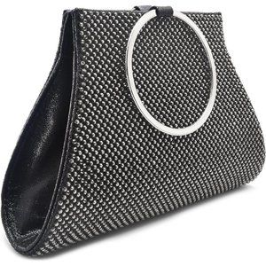 MOSSMON Crystal Bride and Bridesmaid Elegant Wristlet Evening Handbag